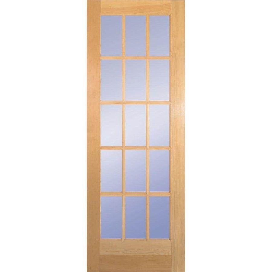 Builders Choice 32 in. x 80 in. 32 in. Clear Pine 15-Lite French Interior Door Slab HDCP151528 - The Home Depot added by Alex Grey