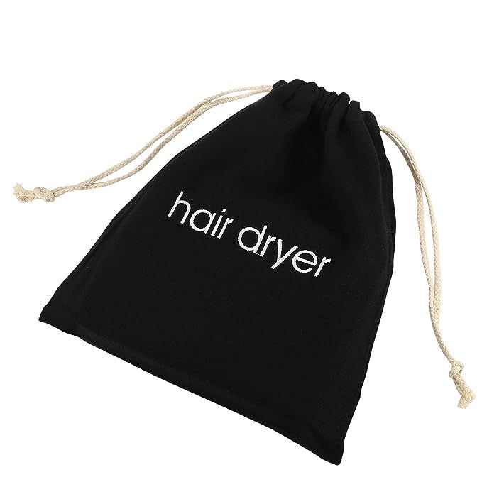 ERKXD Hair Dryer Bags Drawstring Bag Container Hairdryer Bag for travel bathroom (Black) added by Piper Stromatt