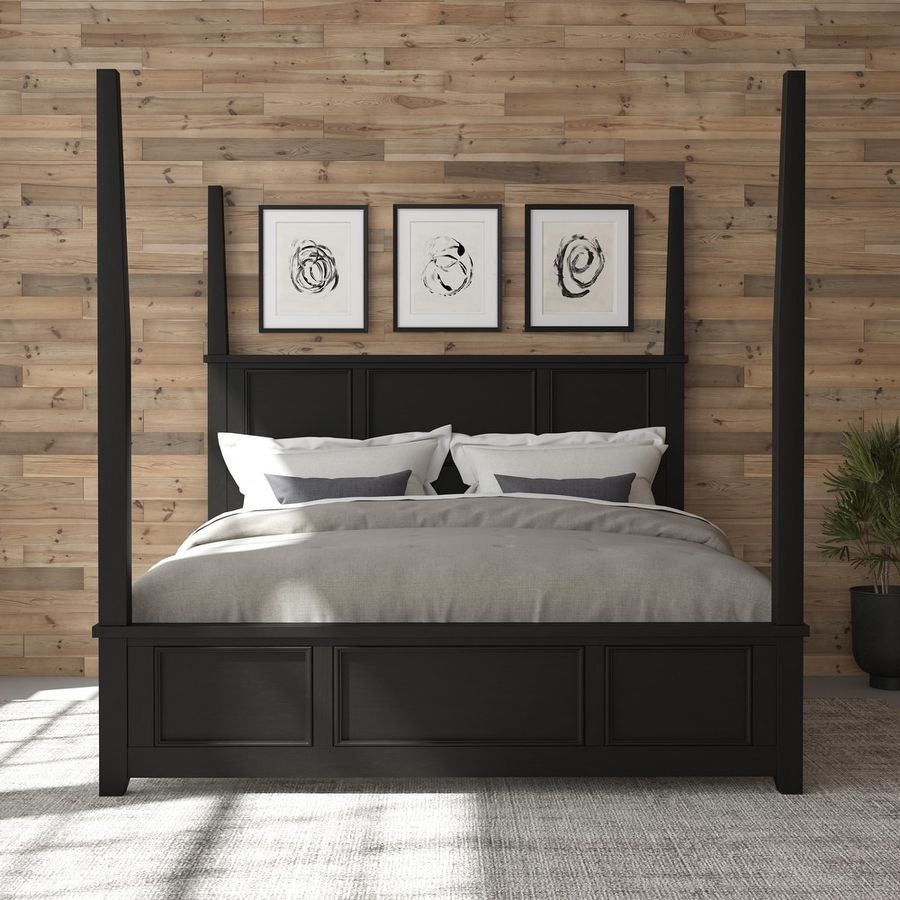 Homestyles Bedford Black King Poster Bed - Bed Bath & Beyond - 20882378 added by Whitney Crutcher