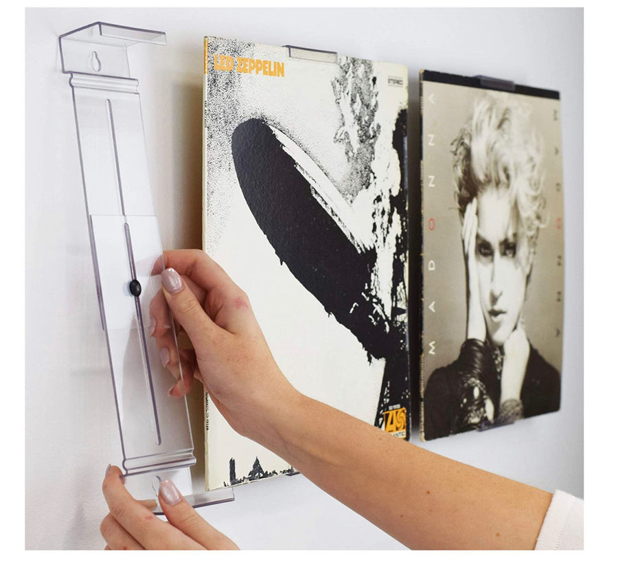 CollectorMount Album Mount 5 Pack, Vinyl Record Shelf Stand and Wall Mount Display, Invisible and Adjustable added by KemptNO LLC