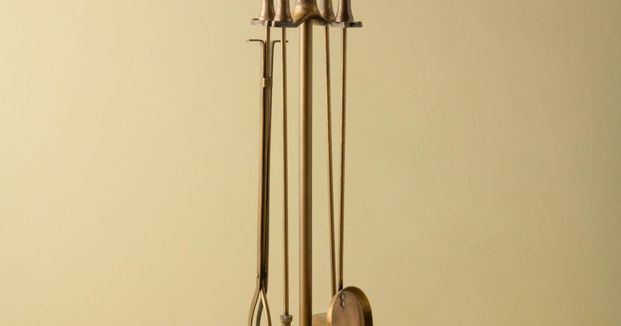 Antique Brass Fireplace Tool Set added by Eva Smith