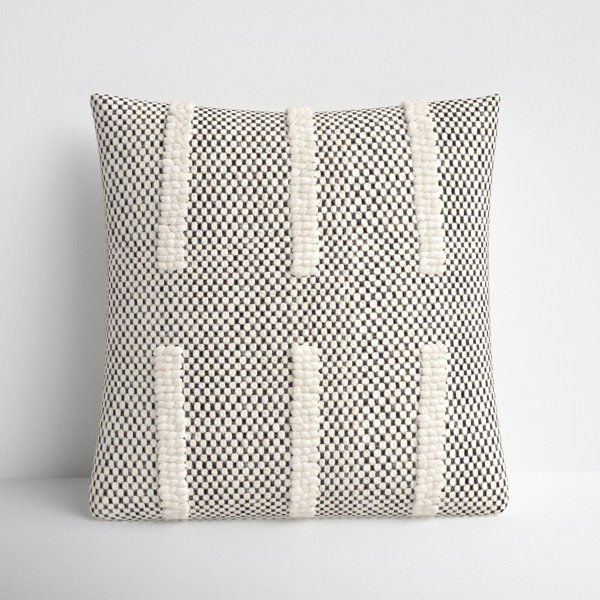 Sefarina Striped Cotton Blend Throw Pillow added by sallie tyler