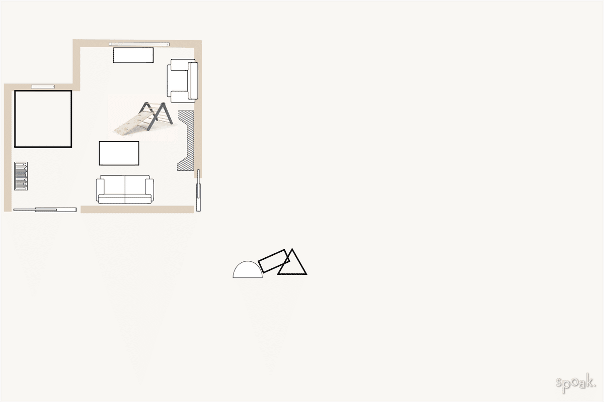Play Room Plan designed by Abby Quirke