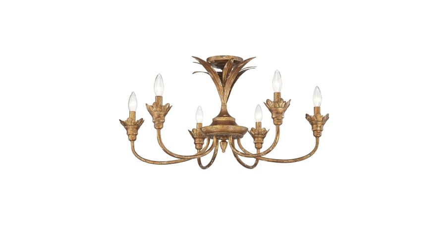 Golden Lighting 0846-6SF HG Lillianne 6 Light 29" Wide | Build.com added by Traci Dieterle