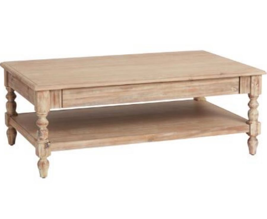 Weathered Natural Wood Everett Coffee Table added by Where The Heart Is Designs