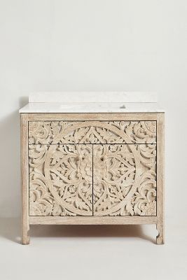 Handcarved Lombok Single Bathroom Vanity added by Casey Calkins