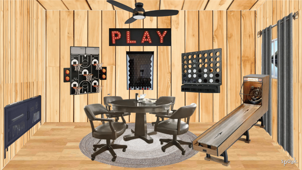 Game Room Inspiration designed by sallie tyler