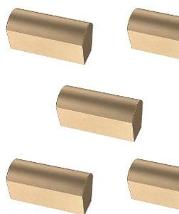 Franklin Brass P43969K-CZ-CP Modern Arch 1-1/2 in. (38 mm) Champagne Bronze Cabinet Knob (5-Pack) added by MISSY PITT