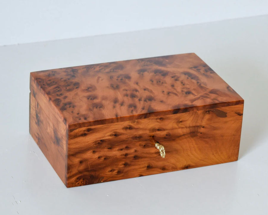 Handmade Thuya Wood Burl Jewelry Box  Unique Lockable Wooden - Etsy added by Sarah Harvey