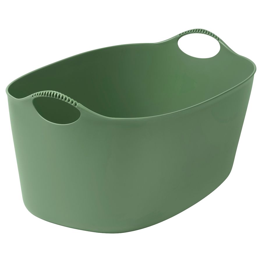 TORKIS flexible laundry basket, in/outdoor, green, 9 gallon - IKEA added by Charity Mozafari