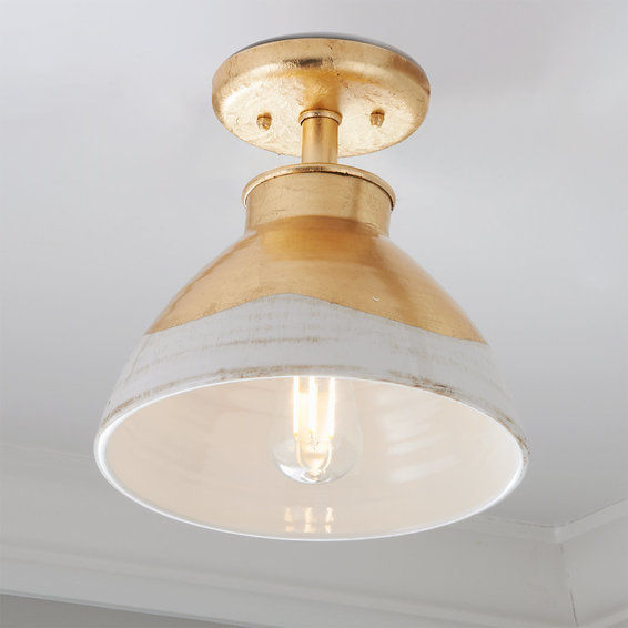 Gold Wave Semi-Flush Ceiling Light added by Kate McKay Designs