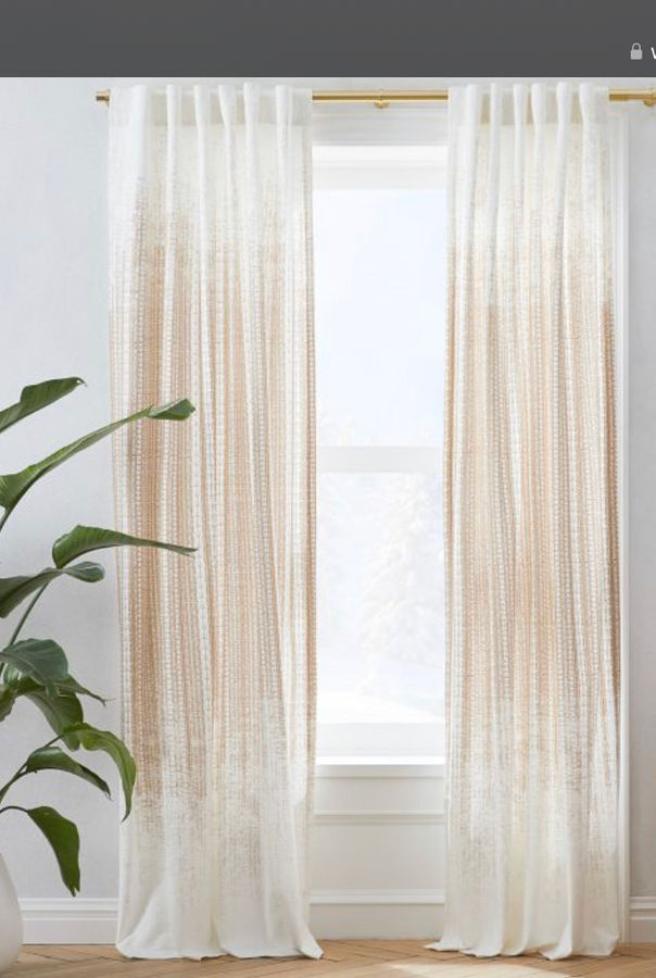Echo Print Curtains (Set of 2) - Gold Dust added by Olga Dragieva