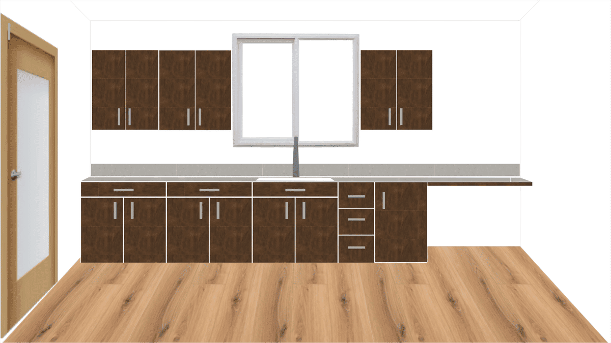 Mid Century Modern White Kitchen Inspo designed by Anna Reitz