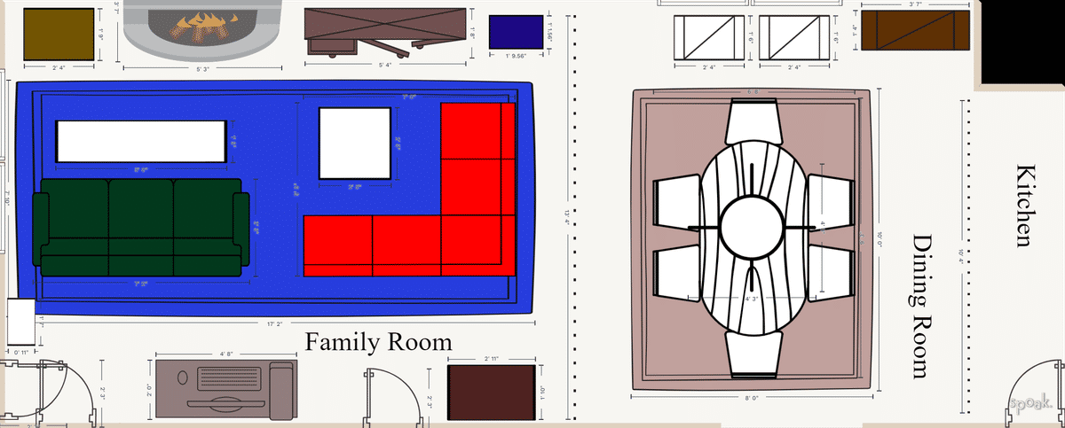 TV Room Plan designed by Abbigail Gately