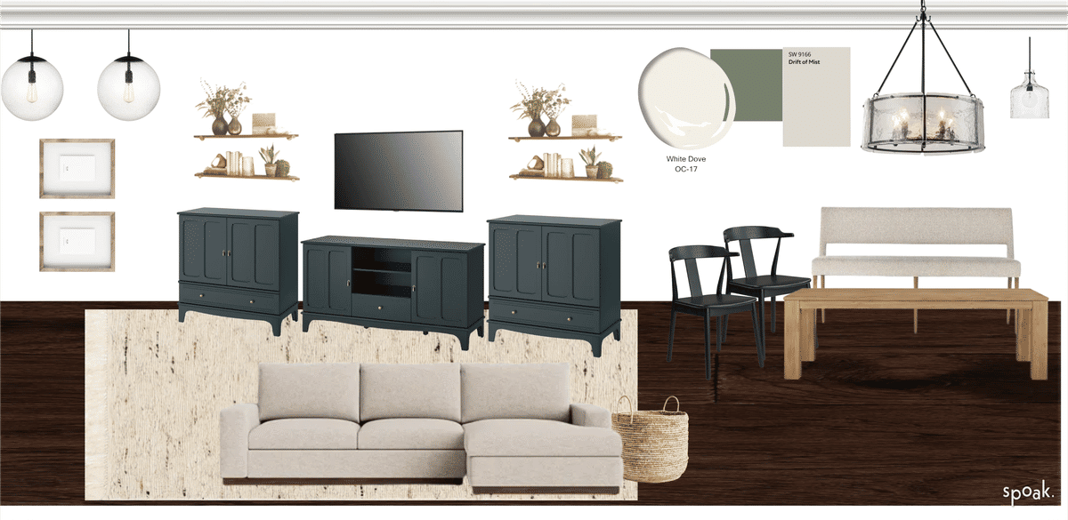 TV Room Inspo designed by Kelli French