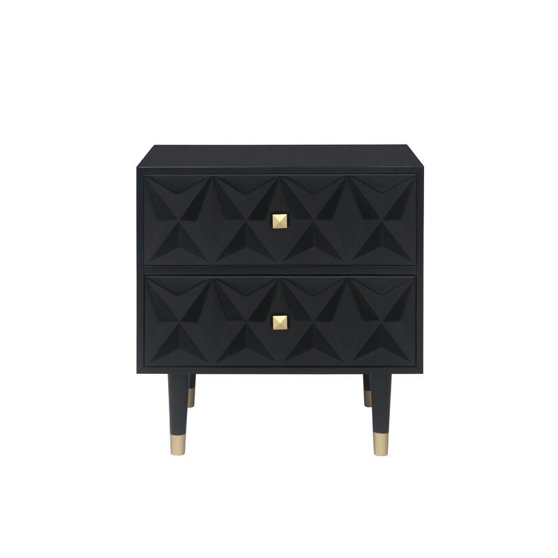 Eliana Modern 2 - Drawer Wood Nightstand added by Janae Sullivan