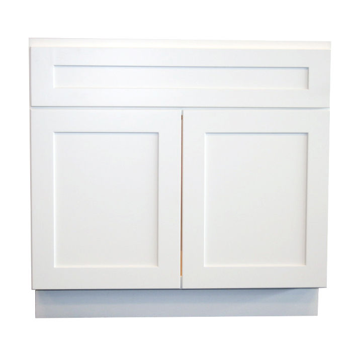 Diamond NOW Arcadia 36-in W x 35-in H x 23.750in D White Door and Drawer Base Fully Assembled Stock Cabinet (Shaker Style) added by Mary Kate Blum