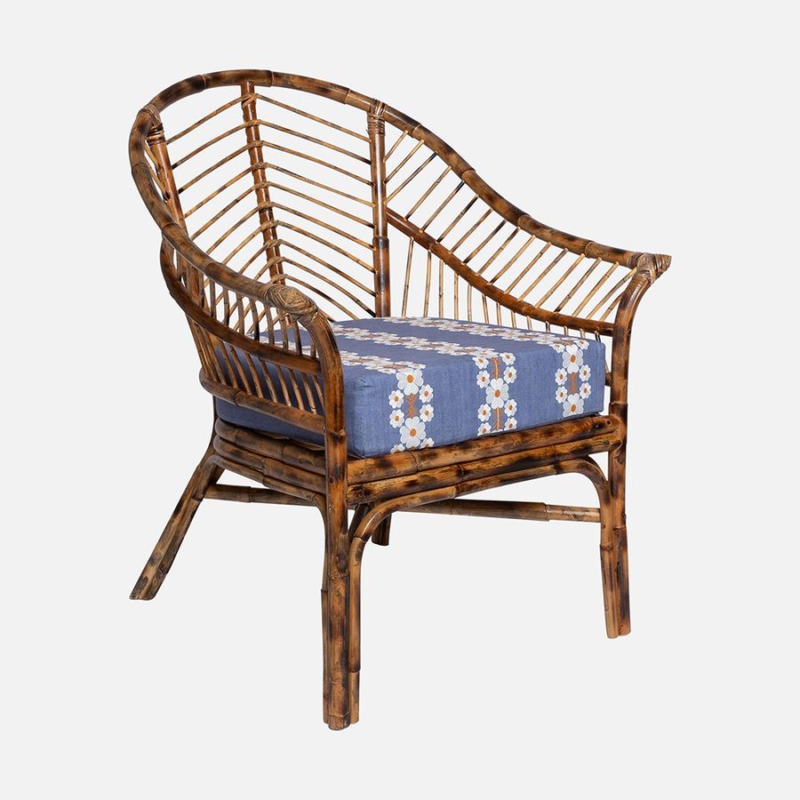 Piolo Bamboo Chair by Sharland England, Cornflower Blue added by Paulina Canini