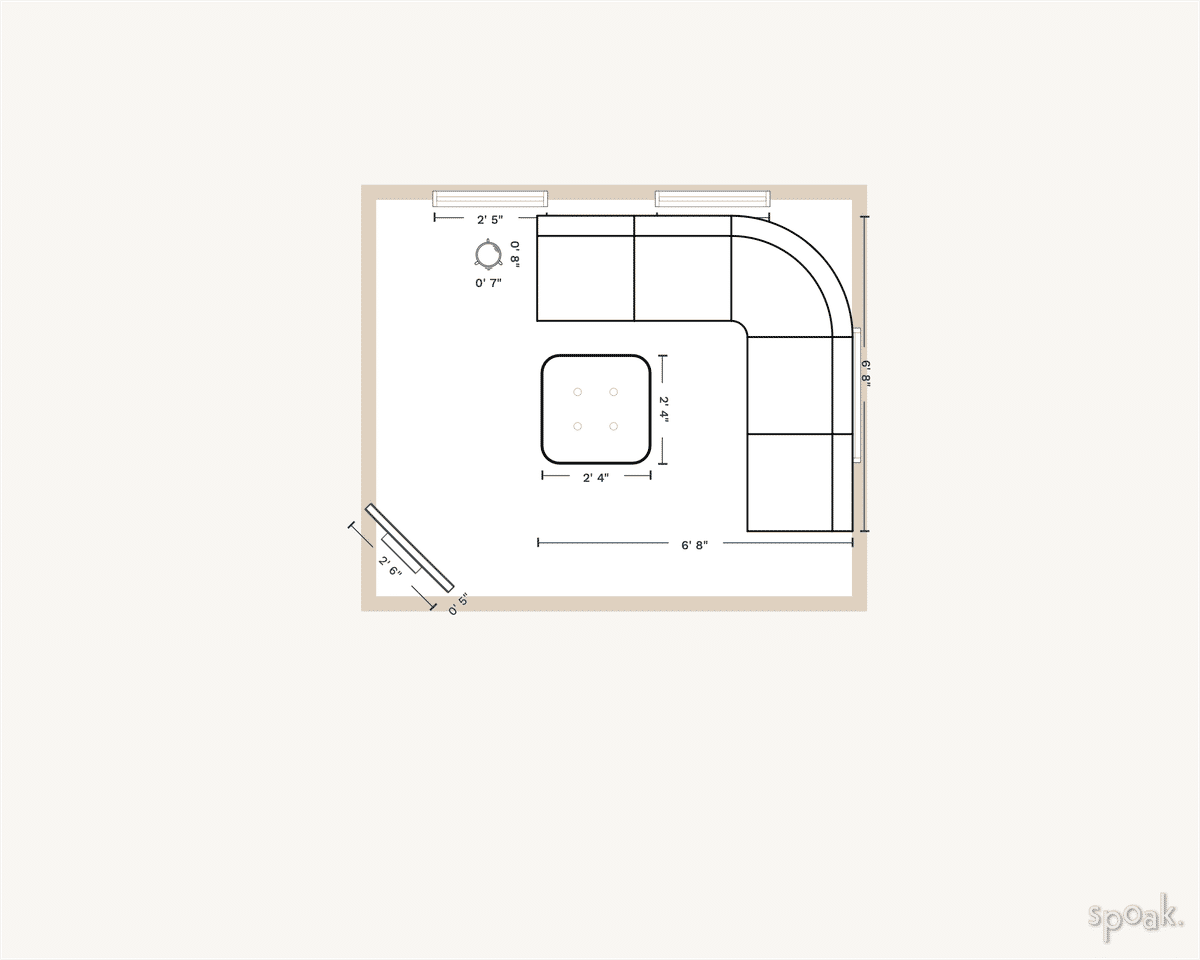 Great Room Floor Plan designed by maesi wahl
