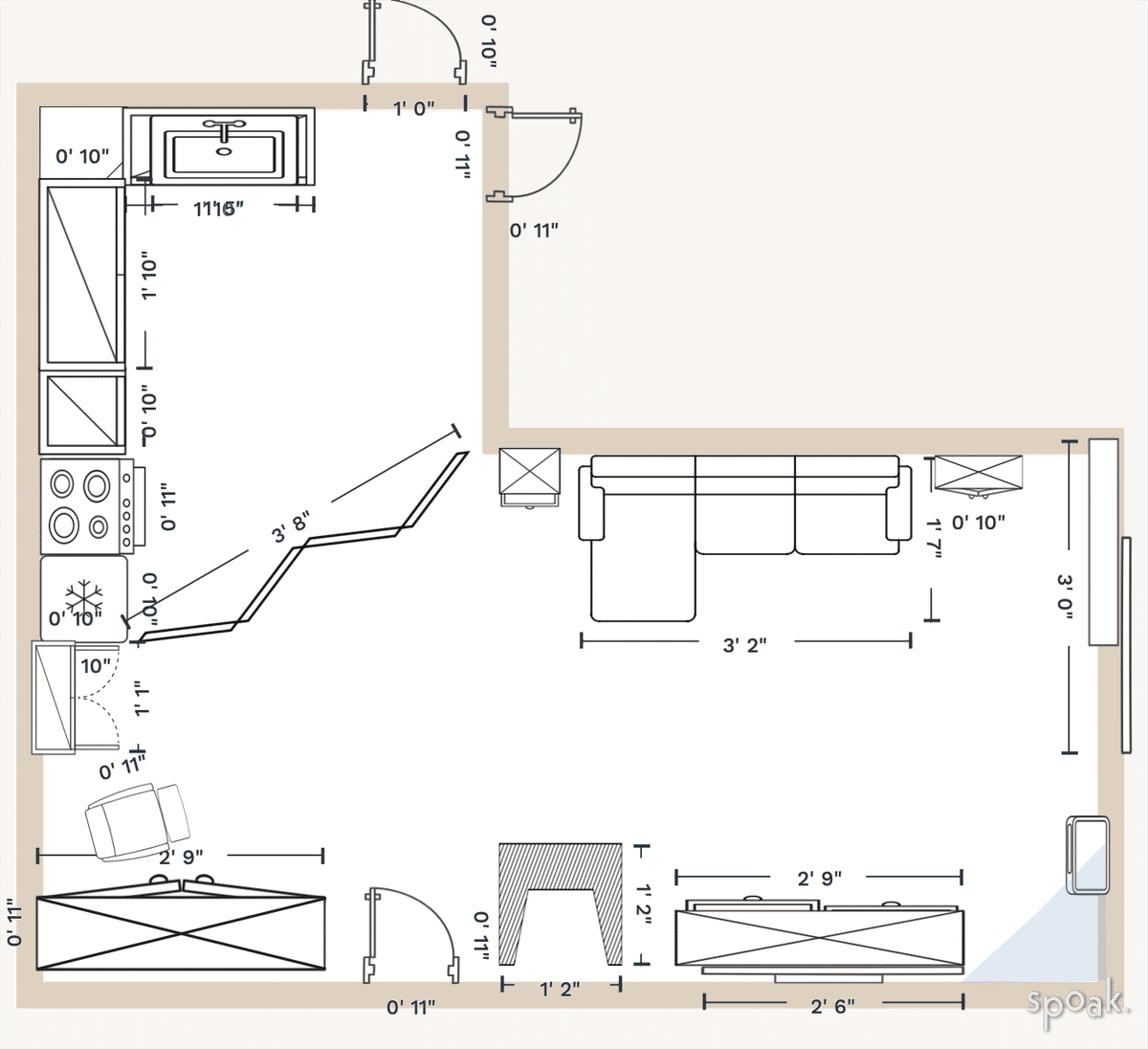 Laundry room layouts and floor plan ideas.