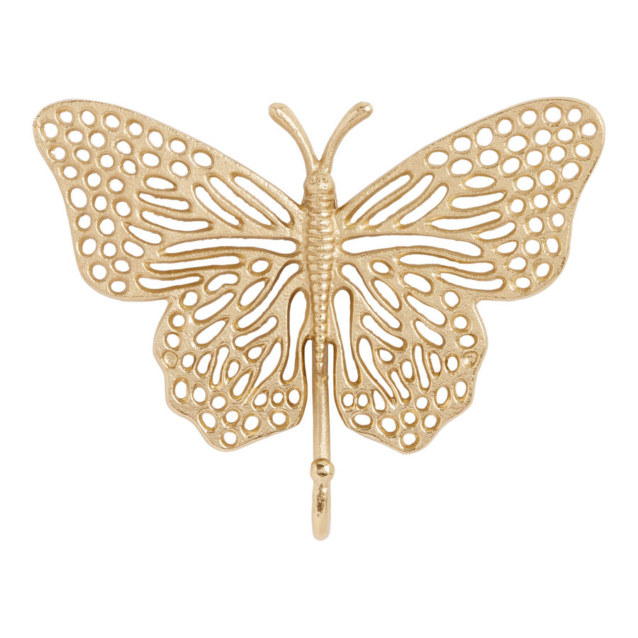 Antique Gold Metal Butterfly Wall Hook - World Market added by Senna Wilson