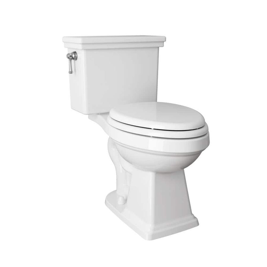 American Standard Lexington Tall Height 2-Piece 1.28 GPF Single Flush Elongated Toilet with Slow Close Seat in White 718AA107.020 - The Home Depot added by Hannah Bloom