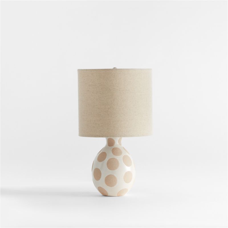 Dot White Ceramic Kids Table Lamp | Crate & Kids added by Morgan Carey