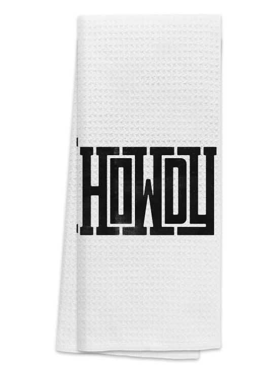 Howdy Modern Typography Art Soft and Absorbent Kitchen Towels Dishcloth,Western Southwestern Hand Towels Dish Towels 16″×24″,Gifts for Women Men Western Teen Girls Boys added by Lauren Gisriel