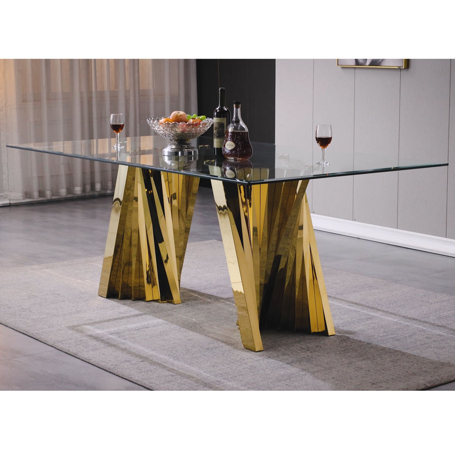 Everly Quinn Charleily 78'' Dining Table & Reviews | Wayfair added by Belinda McClendon