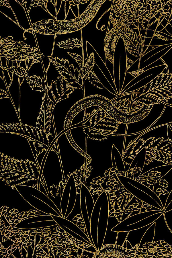 Poppy Print Studio Garden Snake Wallpaper added by Bethesda Home Stylist