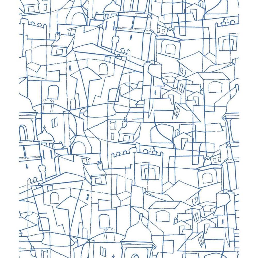 York Wallcoverings 34 sq. ft. Cubist Cityscape Premium Peel and Stick Wallpaper PSW1046RL - The Home Depot added by Kacey Dillier