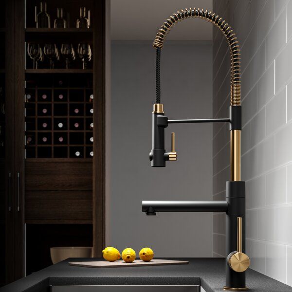 Artec Pro Single Handle Kitchen Faucet With Handles and Supply Lines added by Spoak Member