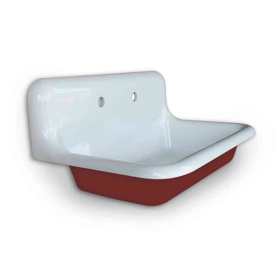 WALL MOUNTABLE! 30" x 18" Single Bowl Reproduction Farmhouse Sink - Color Options Available - NBI Drainboard Sinks added by Maddy Dowler
