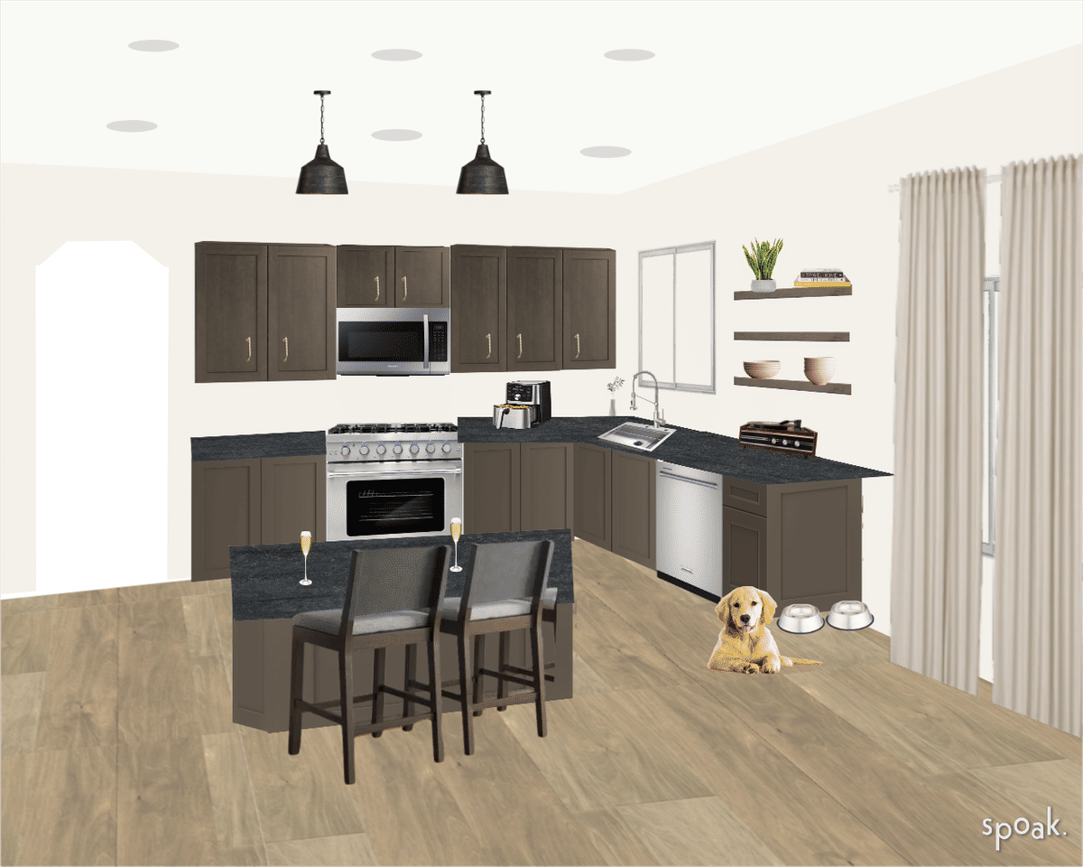 Kitchen + Living Room Ideas designed by Brianna Del Angel