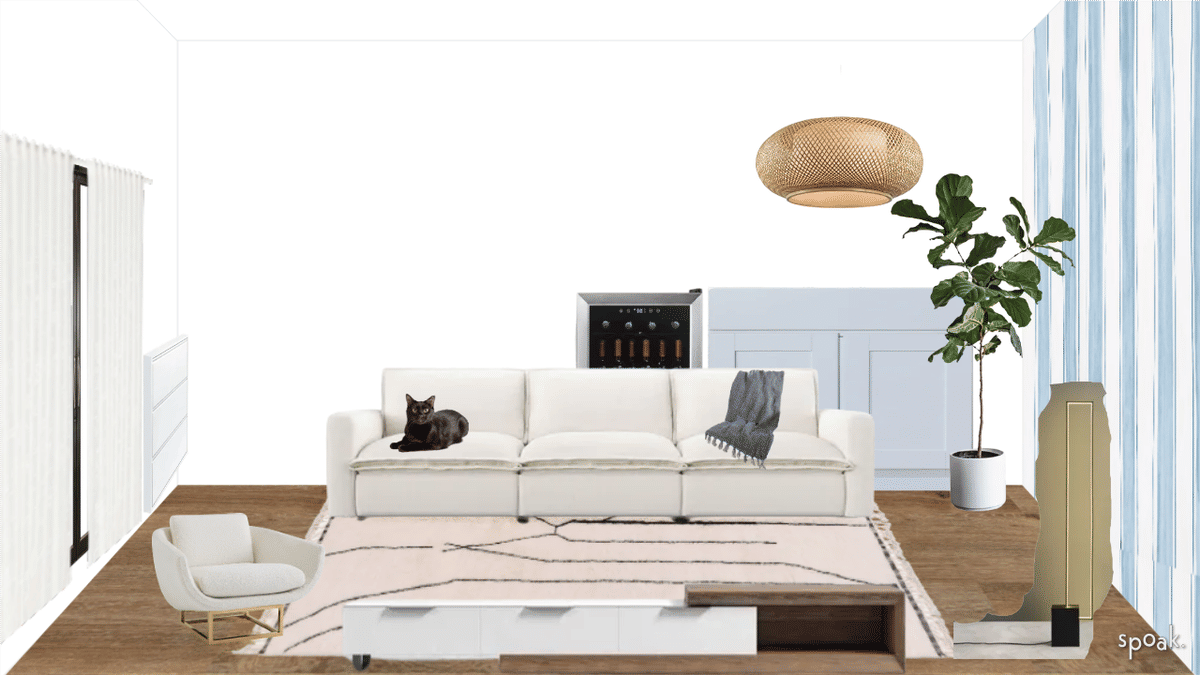 Kitchen + Living Room Inspiration designed by amanda tomazin