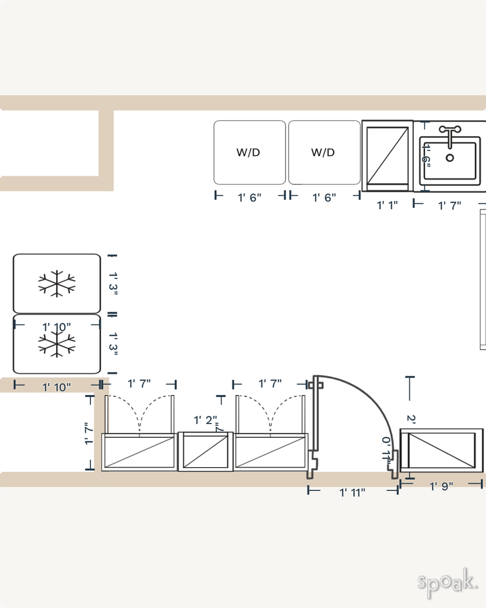 Laundry Room Layout designed by marina llenga