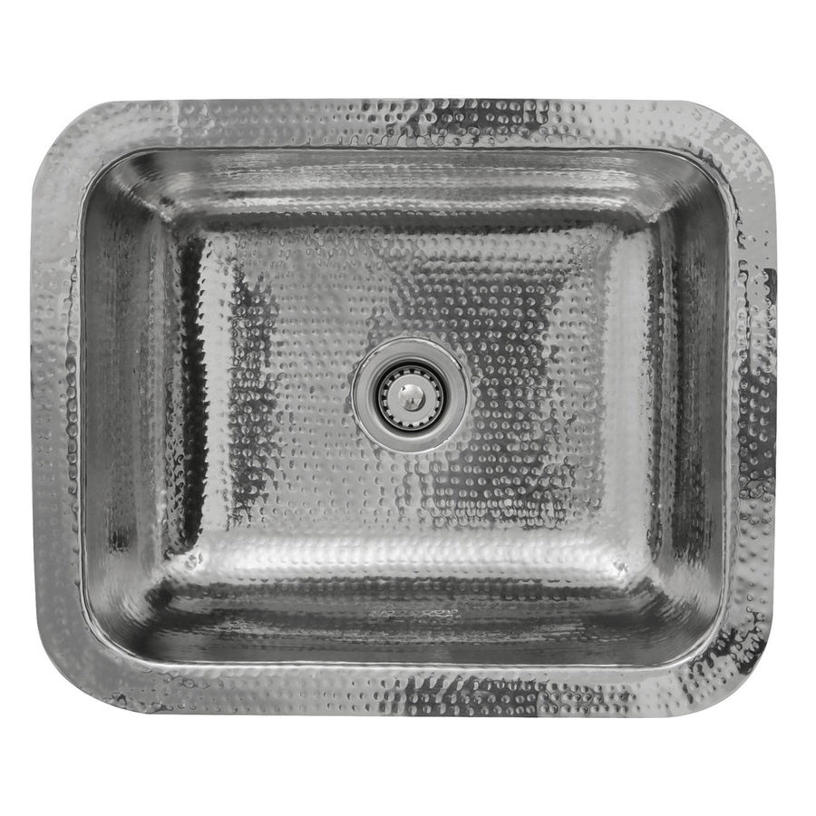 Nantucket Sinks RES - 17.5" Hammered Stainless Steel Rectangle Bar SinkDefault Title added by Stephanie Northrop