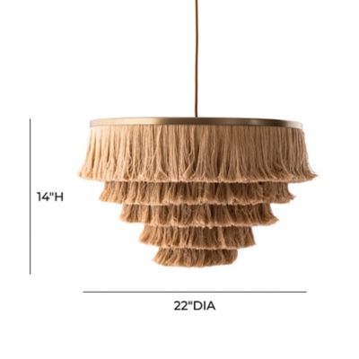 Sarai Sarai Natural Fringe Pendant added by Christina Miller
