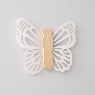 Butterfly Wood Lit Wall Decor Cream - Pillowfort™ added by Emily Perdue