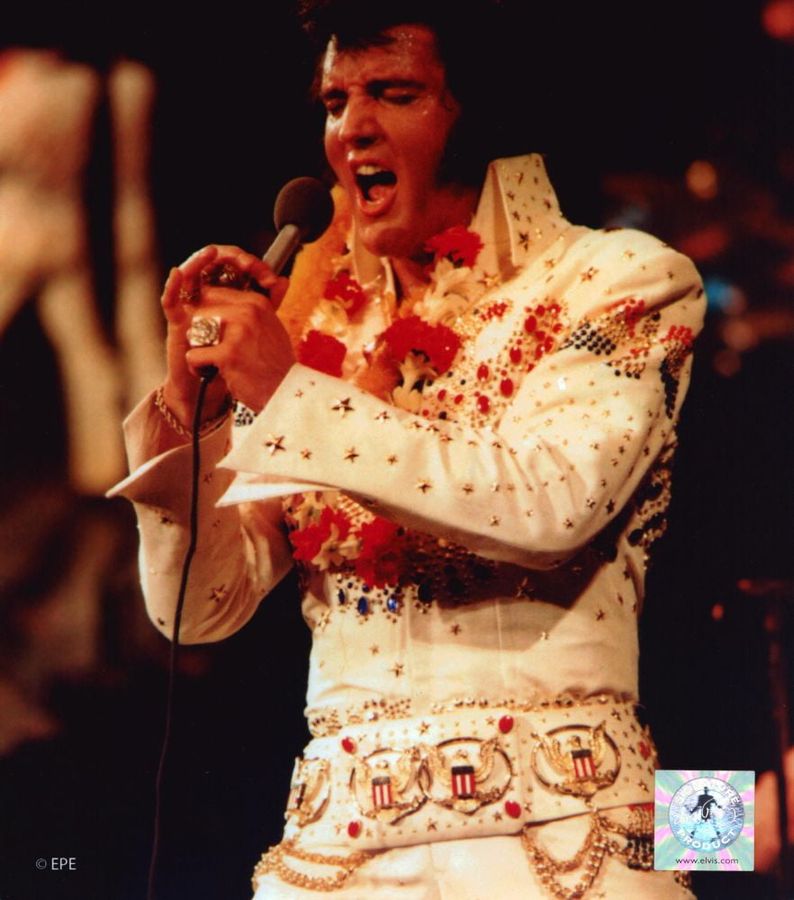 Elvis Presley Singing In A Bedazzled Jupsuit Photo Print (8 x 10) - Item # PIC00036 - Walmart.com added by Elizabeth Logan