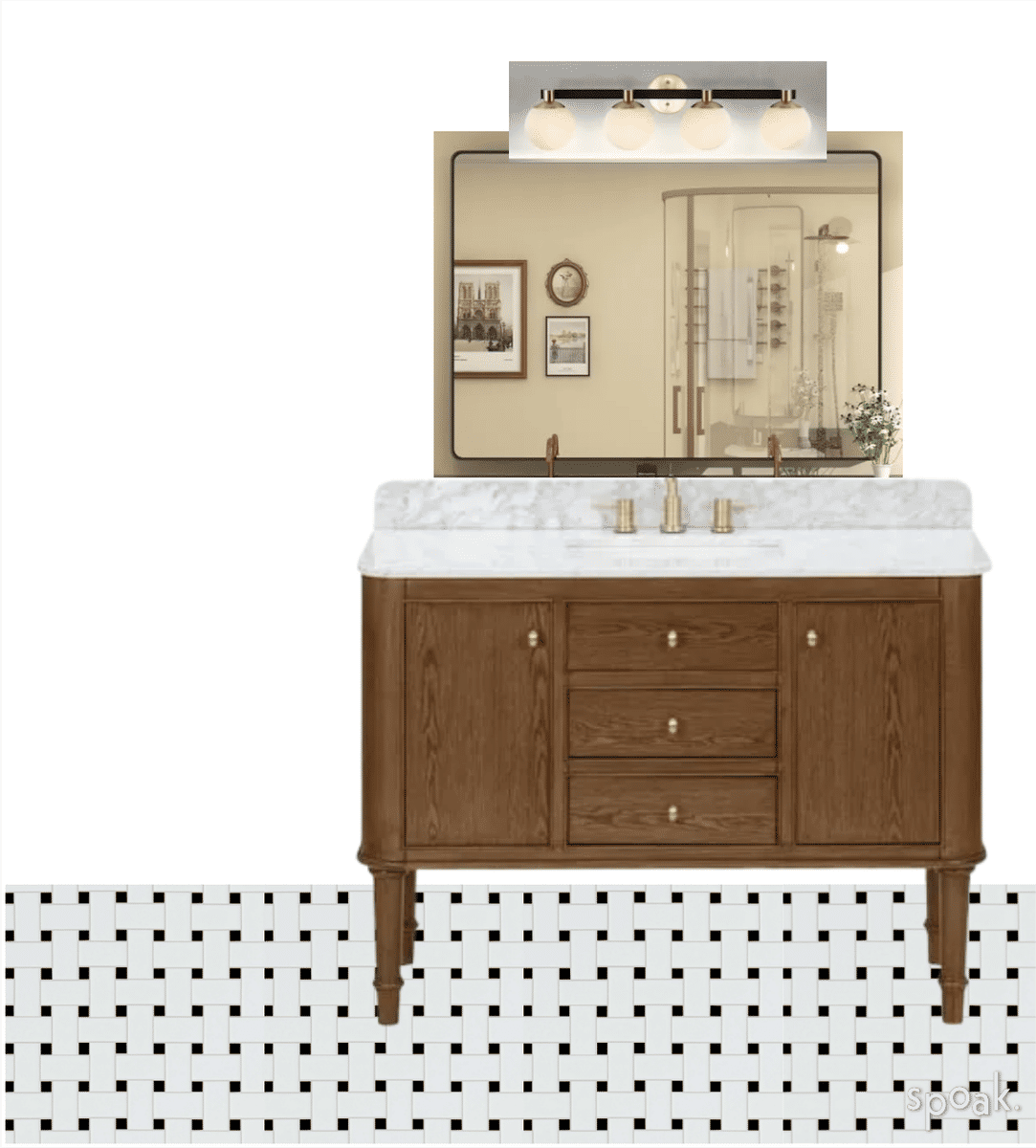 Bathroom Inspo designed by Kelly Whelan