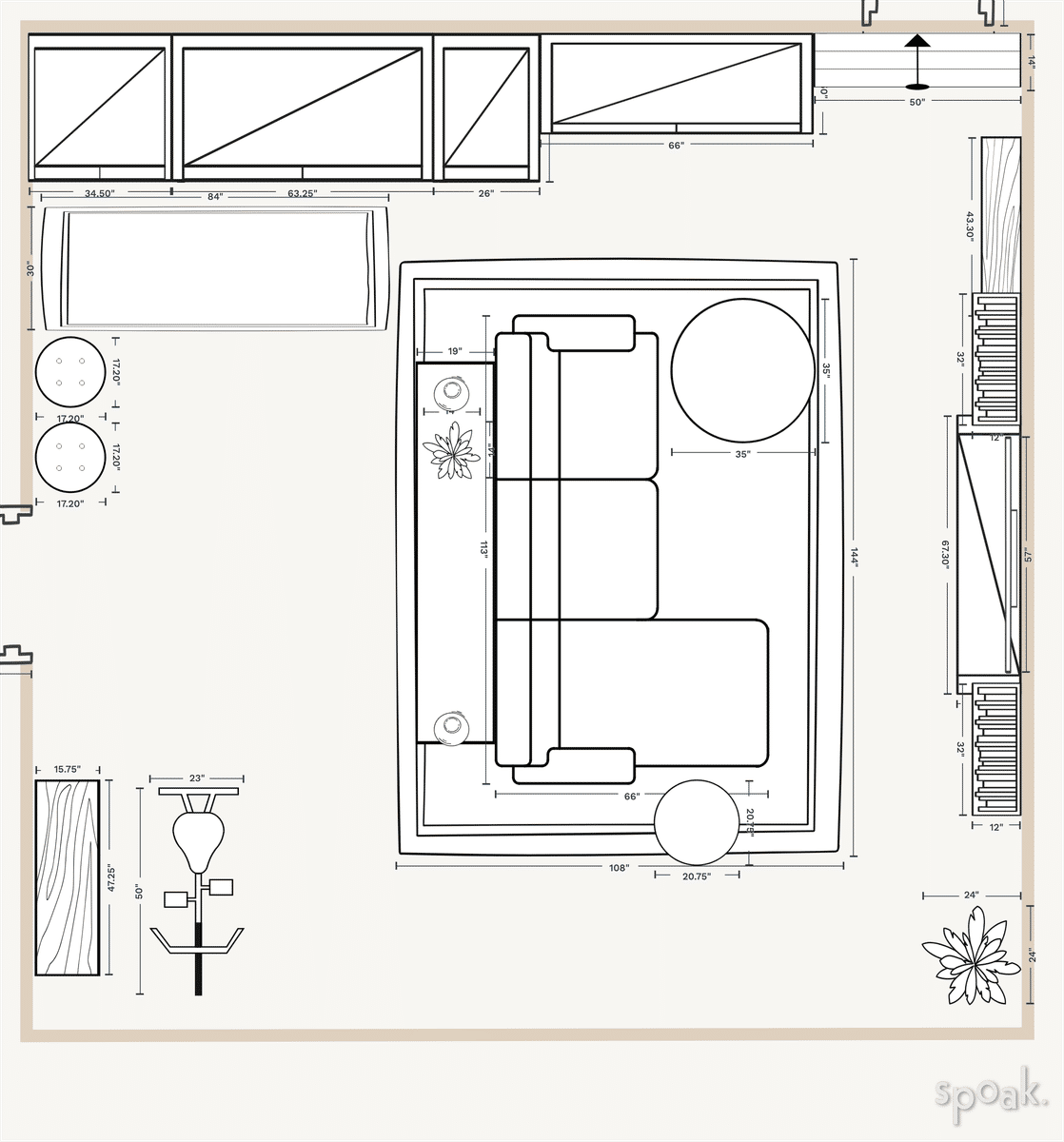 Garage Layout designed by Flavia Kirsten