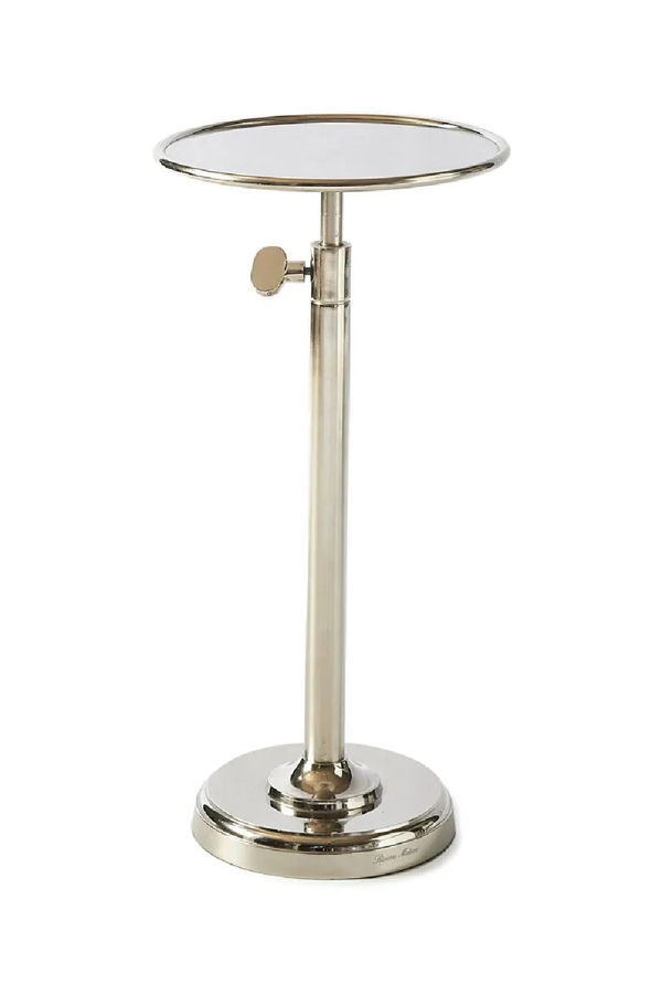 Silver Adjustable Pedestal Side Table | Rivièra Maison Venice added by Serena Finnerty