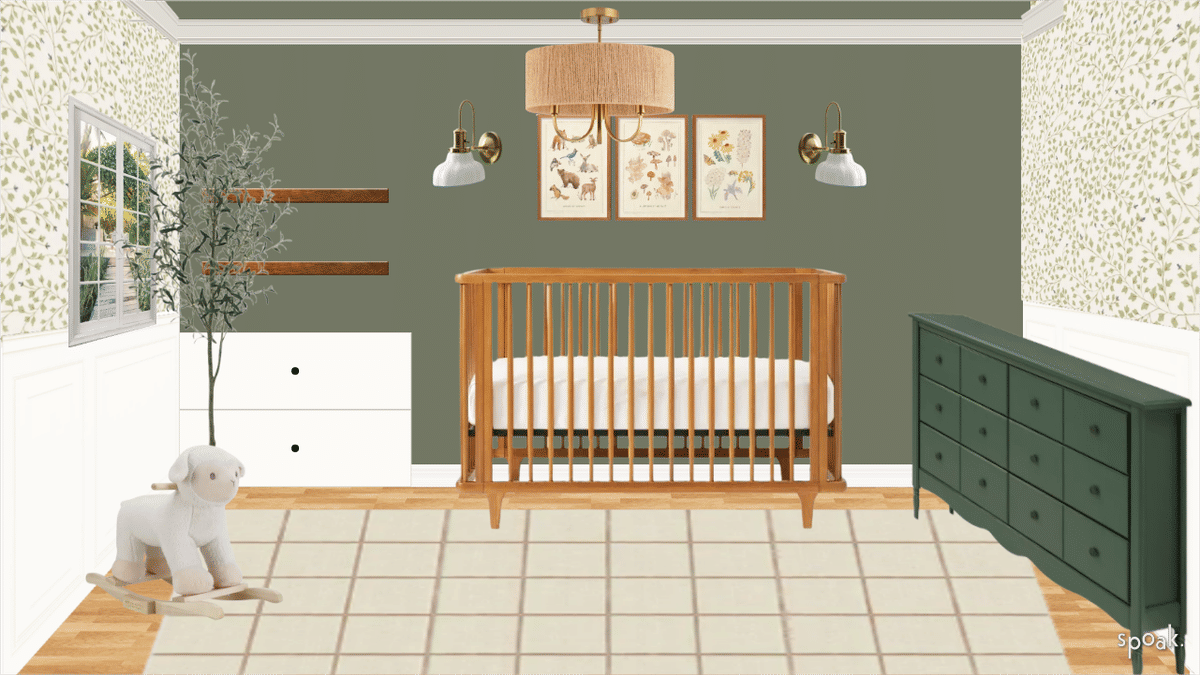 Cozy Nursery Inspo designed by Brittany Tassone