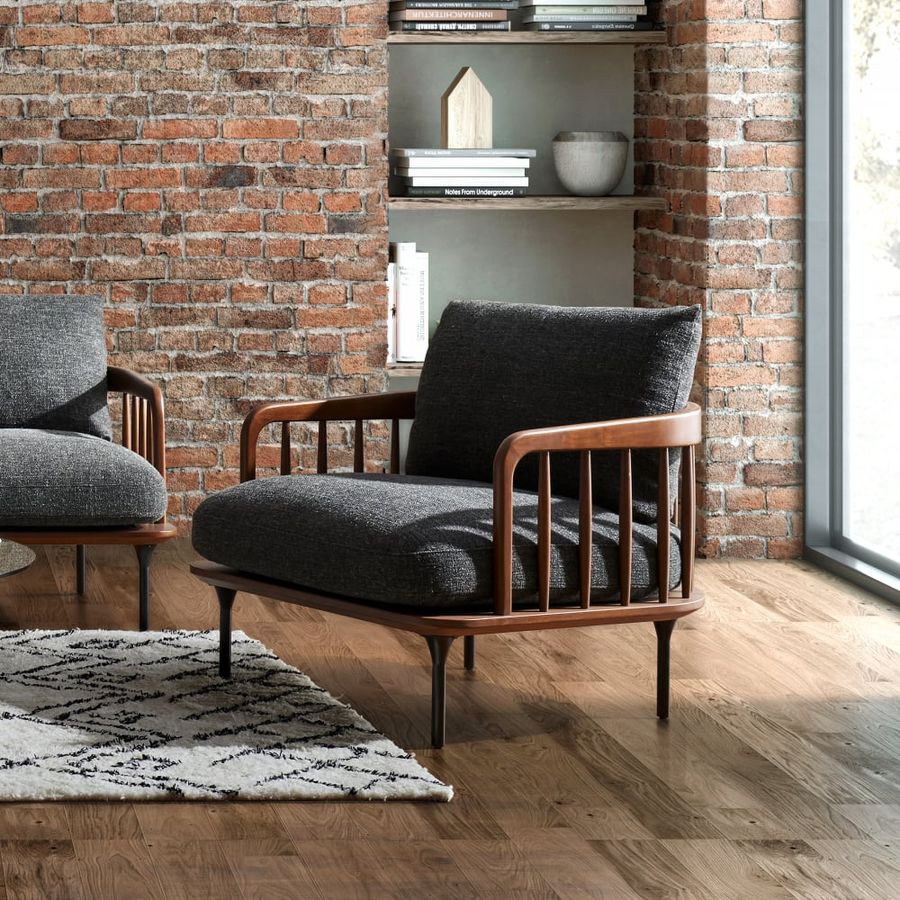 Wayne Armchair, Iron Black | Castlery added by Spoak Member