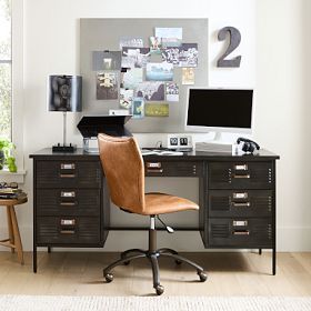 Locker Double Pedestal Smart™ Storage Desk (64") added by Kate McKay Designs