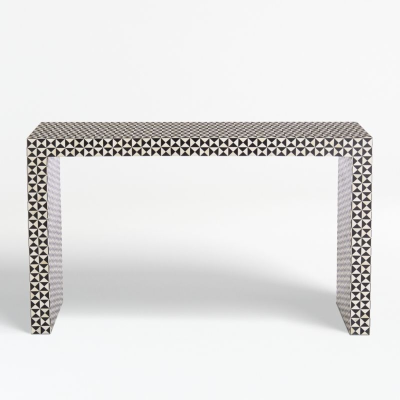 Intarsia Black Console Table + Reviews | Crate & Barrel added by Olga Dragieva