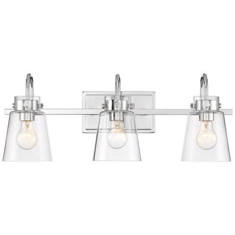 Inwood 24" Wide Chrome 3-Light Bath Light - #384E2 | Lamps Plus added by Autumn Janesky