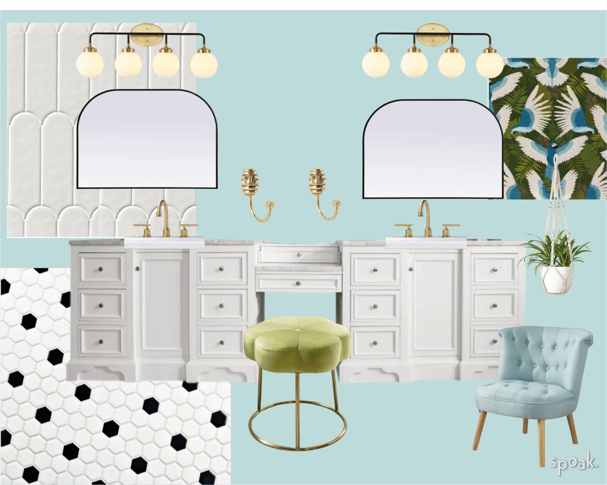 Bathroom Inspo designed by Claire Johnson