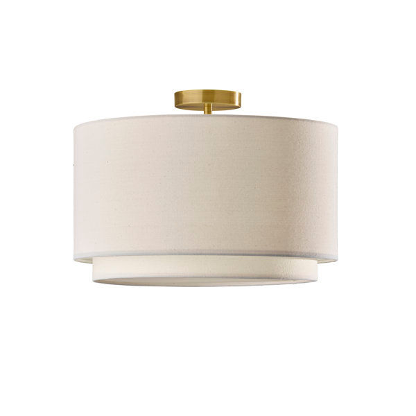 Finley Single Light Fabric Semi Flush Mount added by Melissa Cohen